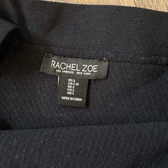 Rachel Zoe Black Ribbed Top - Picture 2 of 3